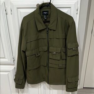 Forever 21 Olive Green Military Field Men’s S Jacket